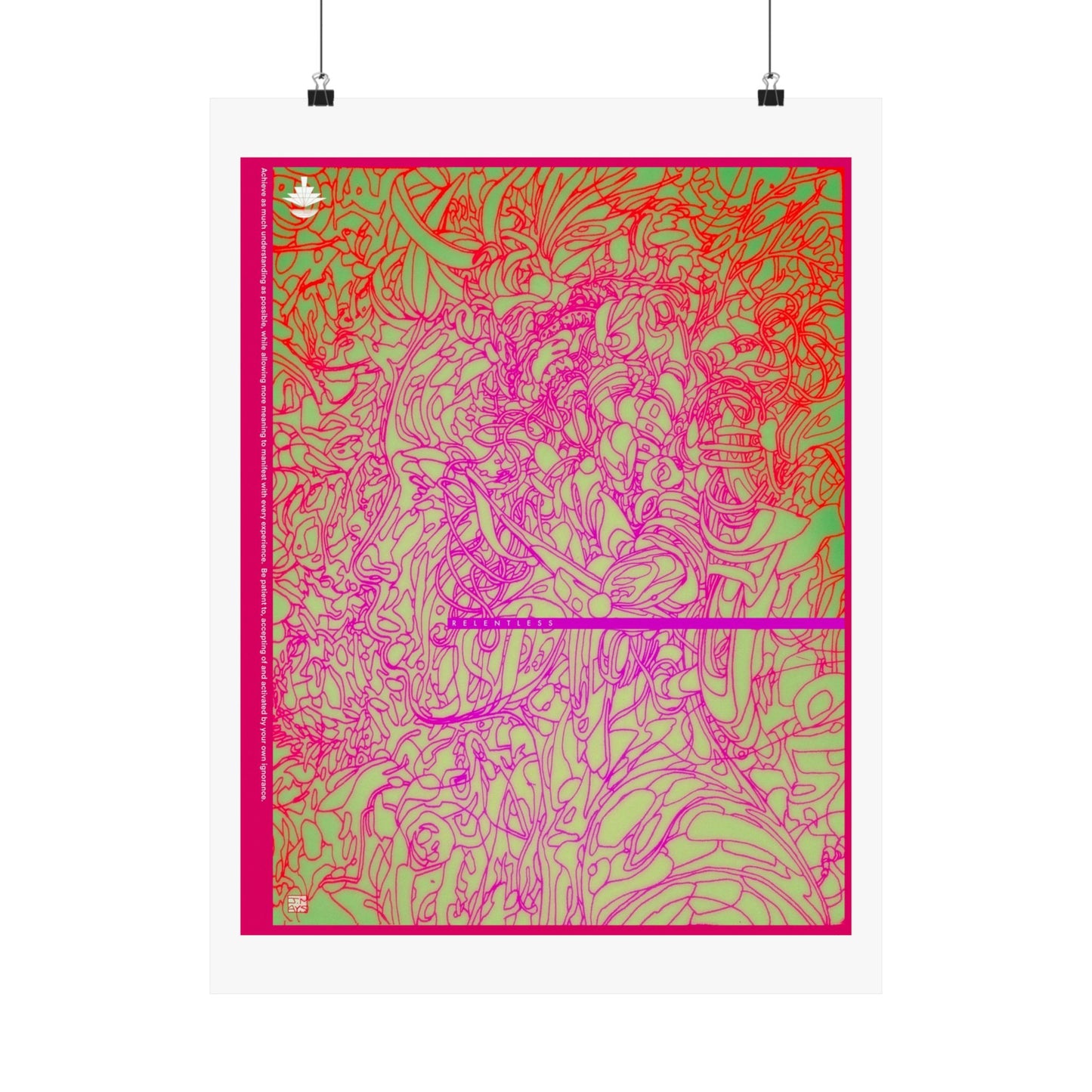 RELENTLESS Poster Print