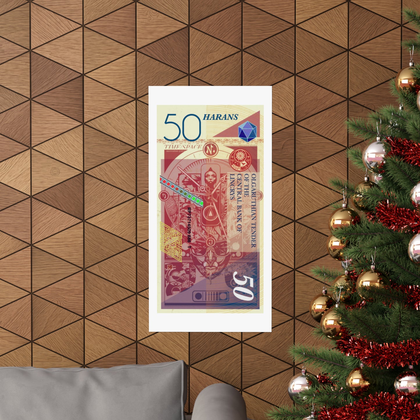 Haran 50 Note Poster -15x30