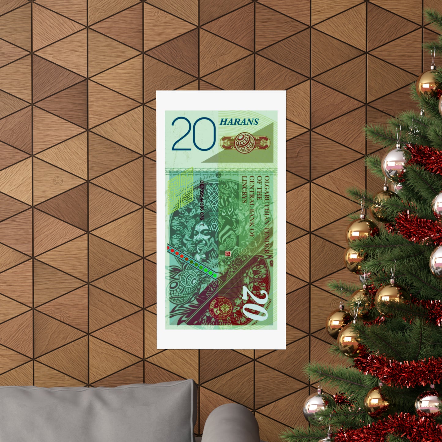 Haran 20 Note Poster -15x30