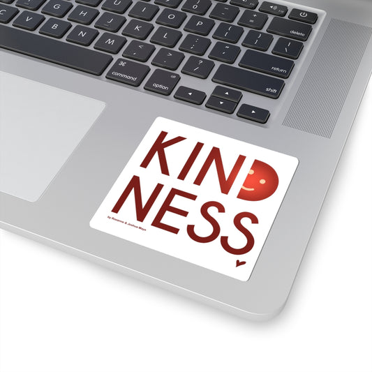 Kindness Kiss-Cut Stickers - Red