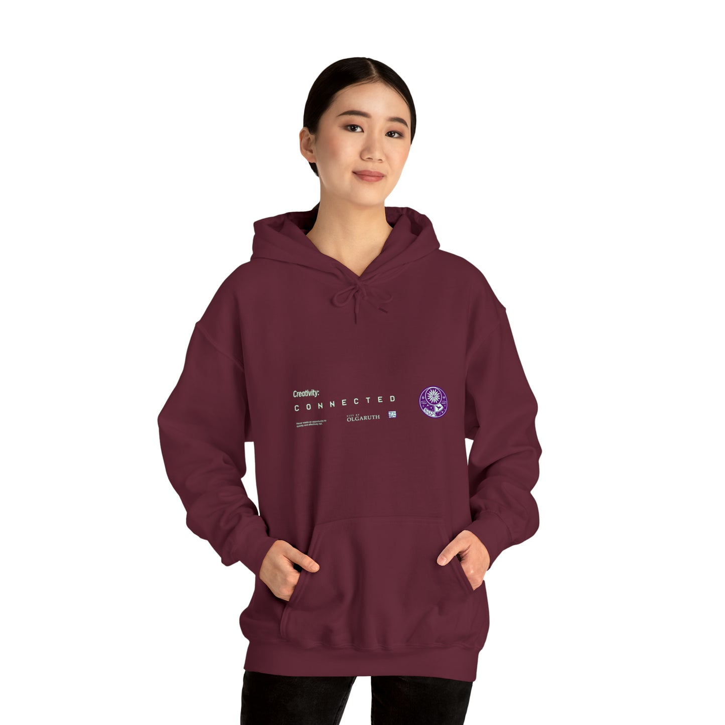 Creativity:Connected Hooded Sweatshirt