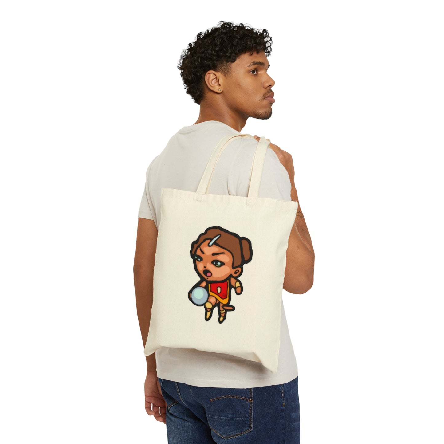 Cresta Canon Chibi Cotton Canvas Tote Bag