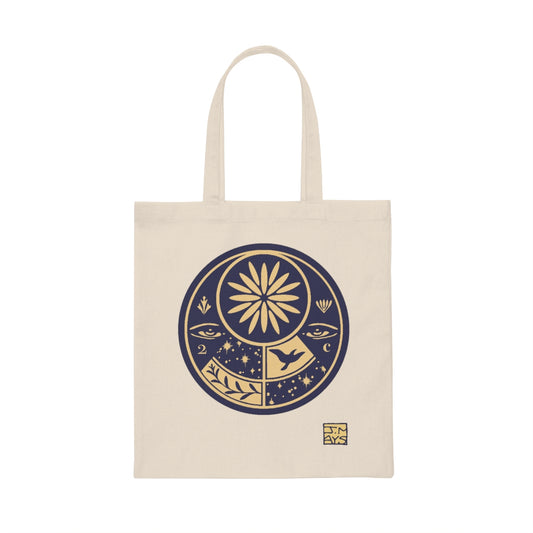 Olgaruth Seal Navy Canvas Tote Bag