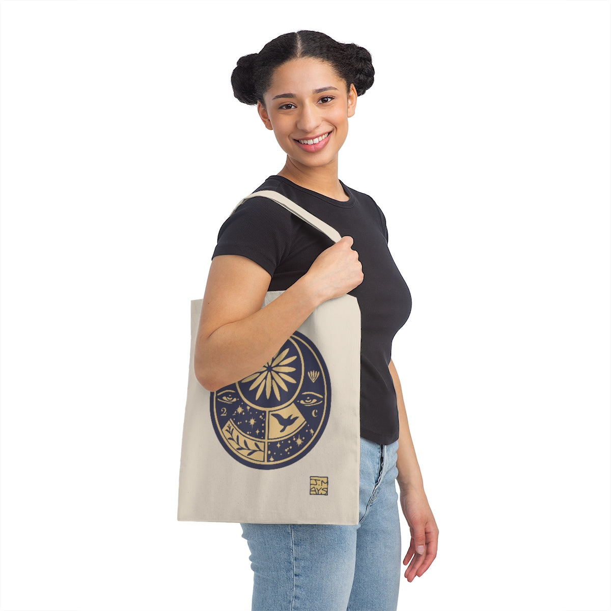 Olgaruth Seal Navy Canvas Tote Bag